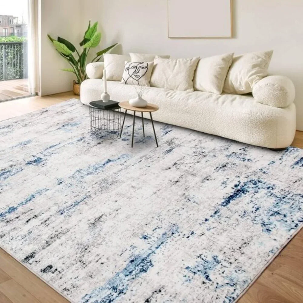 New 5x7 Abstract Area Rug, Soft Non-Slip Carpet for Home, Room & Office Decor